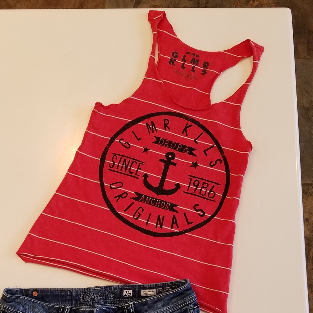 GLMR KLLS racerback tank, size S.
